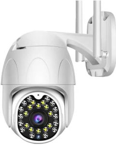Tingkengse 1080p Indoor E27 Light Socket Security Camera, Built-in 355 PTZ & Smart Motion Detection