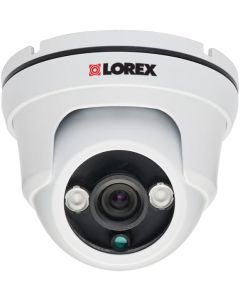 Lorex LDC7708B 700TVL 960H Weatherproof Dome Security Camera With Night Vision (White)