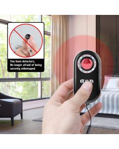 CaGuan Anti-Spy Hidden Camera Detector Infrared Portable Safesound Personal Alarm 3-in-1 Functionality Defense Emergency Alert with Mini LED Flashlight for Home Hotel Travel Suitcase Security Box